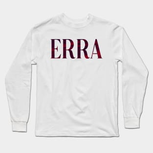 Erra - Simple Typography Style Long Sleeve T-Shirt